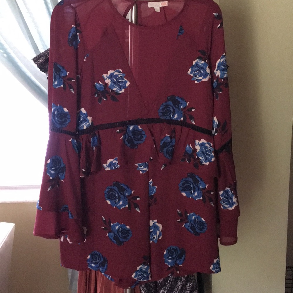 Dressy/Jumper/wine color